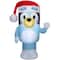 3.5ft. Airblown® Inflatable Christmas Bluey in Santa Hat